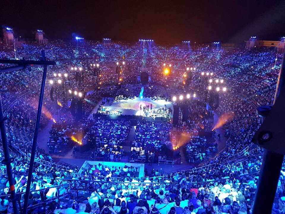 Claudio Baglioni Arena Verona 50 Anni al Centro