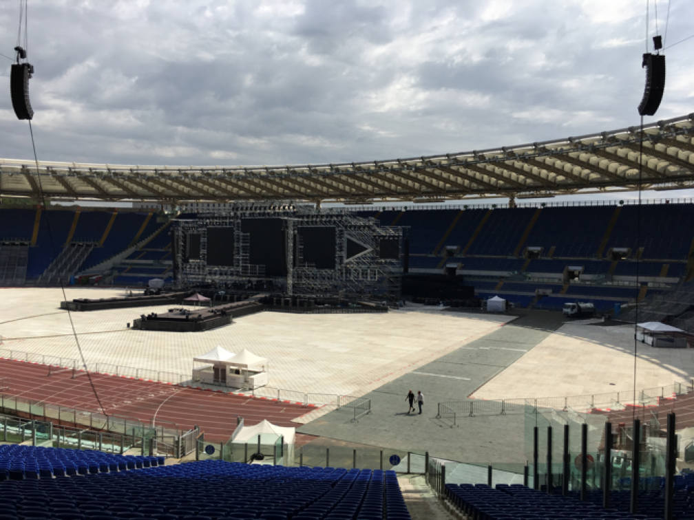 Allestimento Delay Stadio Olimpico Roma,