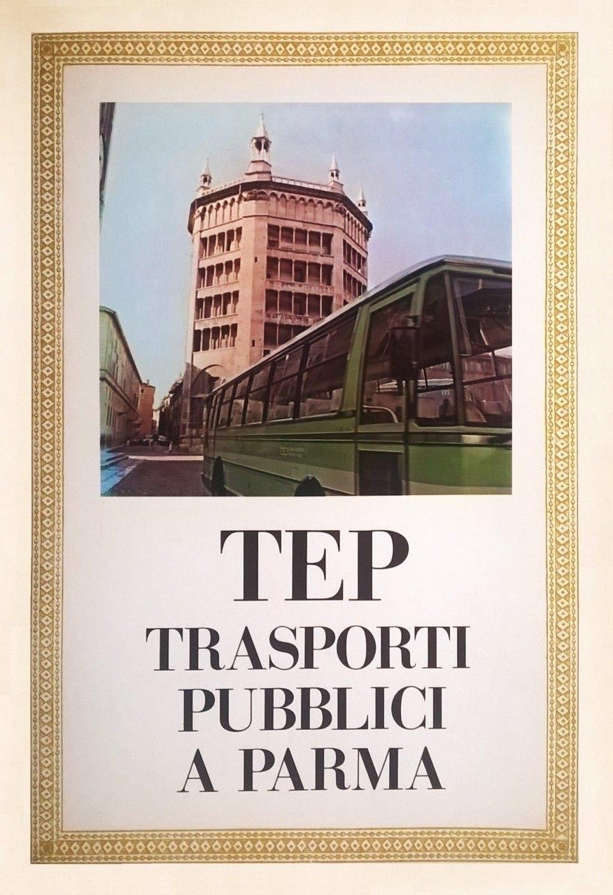 Tiziano Marcheselli, “TEP Trasporti pubblici a Parma”, Parma, Tipolitografia Benedettina Editrice, 1985, prefazione di Lino Ceci