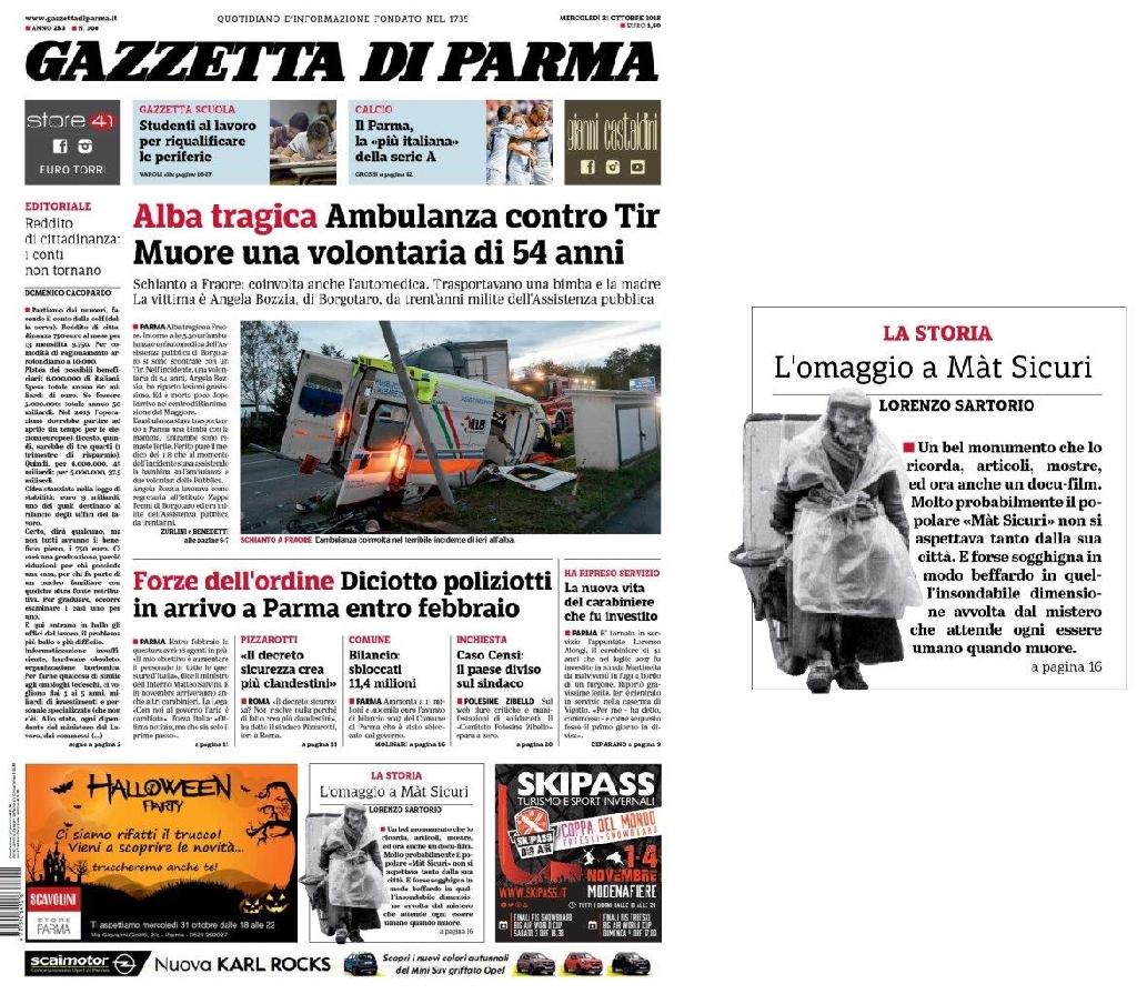Gazzetta di Parma, docufilm 