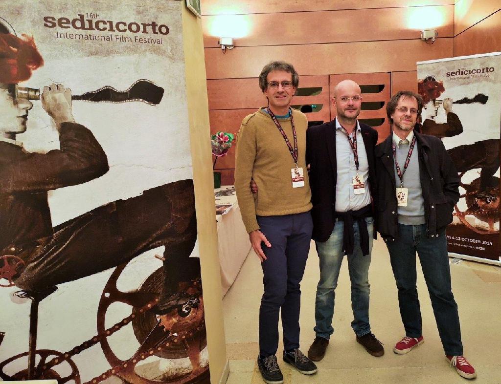 Marcheselli, Cavaciuti e Dradi in concorso con Mt Sicuri l'ultimo Diogene al 16 Sedicicorto International Film Festival a Forl, 5-10-2019