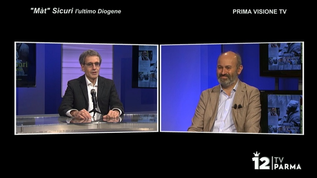 Frame da 12 Tv Parma, speciale prima visione tv del docufilm Mt Sicuri lultimo Diogene con il conduttore Filiberto Molossi, 10-12-2021