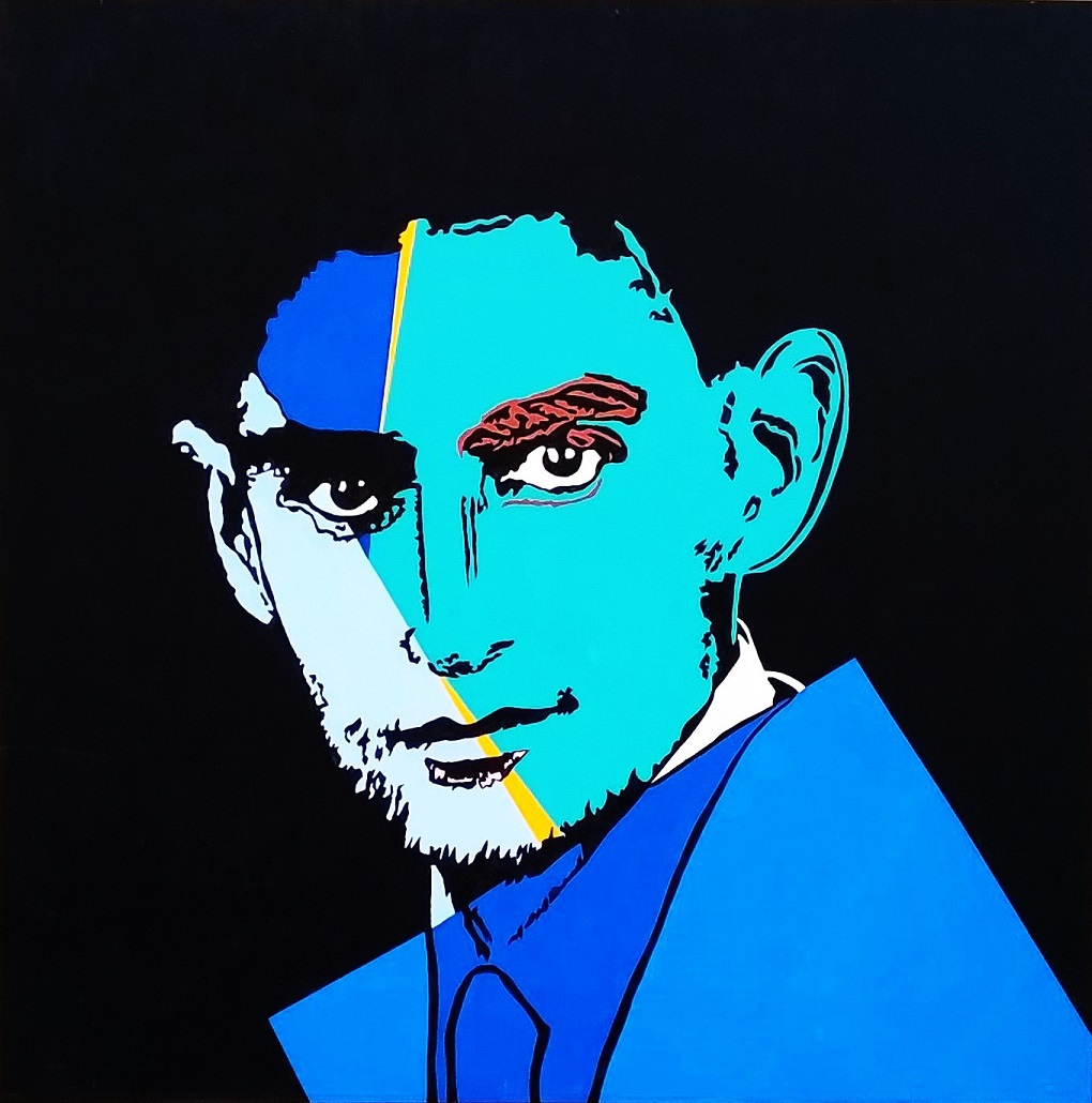 Franz Kafka, omaggio ad Andy Warhol, 2008, di Tiziano Marcheselli