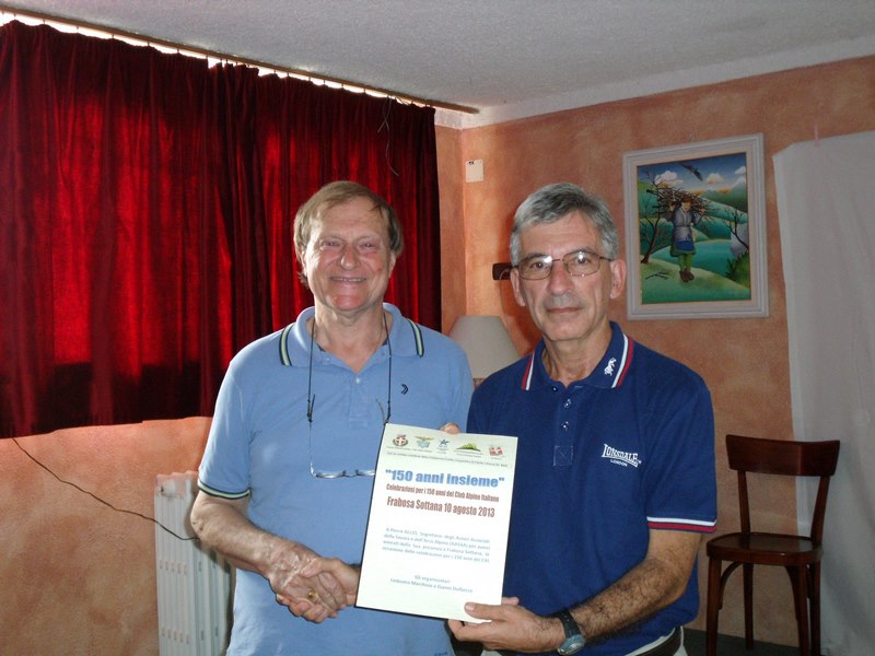Frabosa Sottana Celebrazioni 150 anni CAI 10 agosto 2013