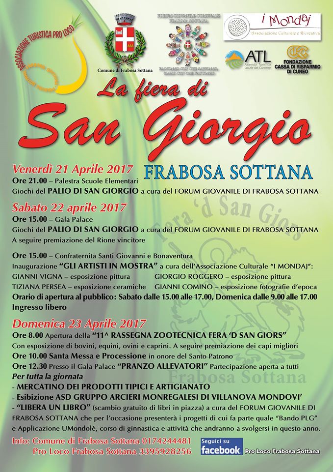 FIERA DI SAN GIORGIO 2017 FRABOSA SOTTANA