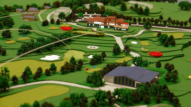Golf Club Udine - Modello in scala 1:500