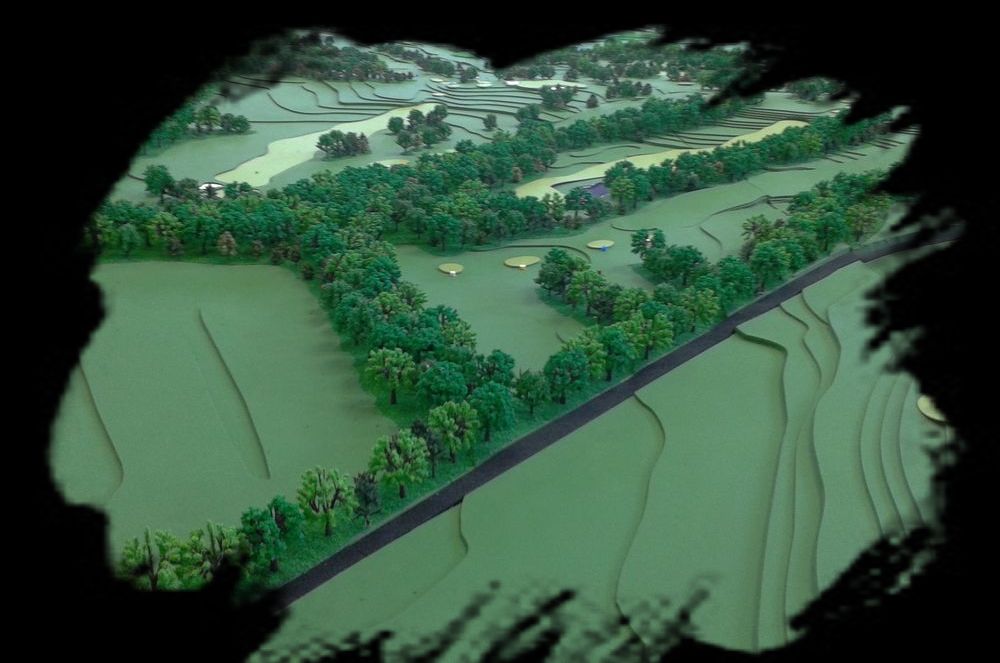 Golf Club Udine - Modello in scala 1:500 - golf course scale model