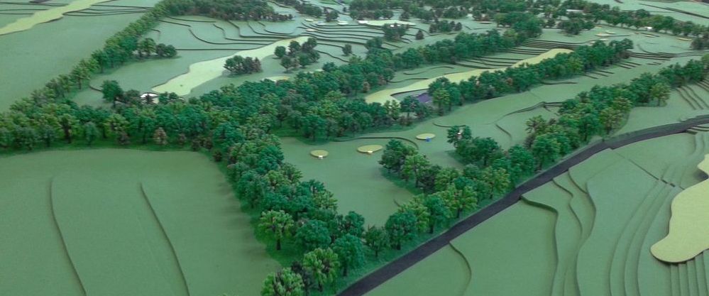 Golf Club Udine - Modello in scala 1:500 - golf course scale model