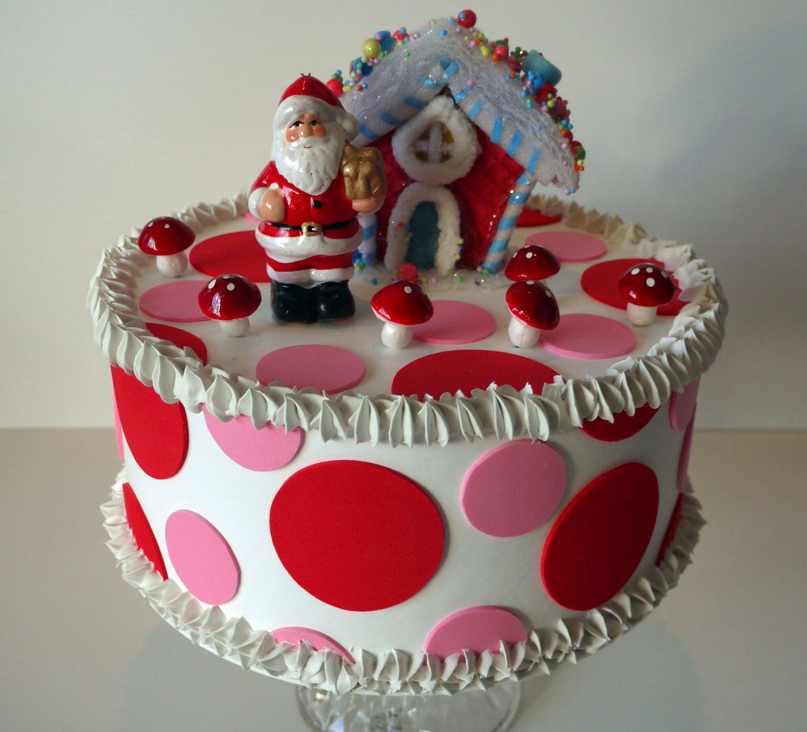 Christmas decorative cake - torta finta natalizia