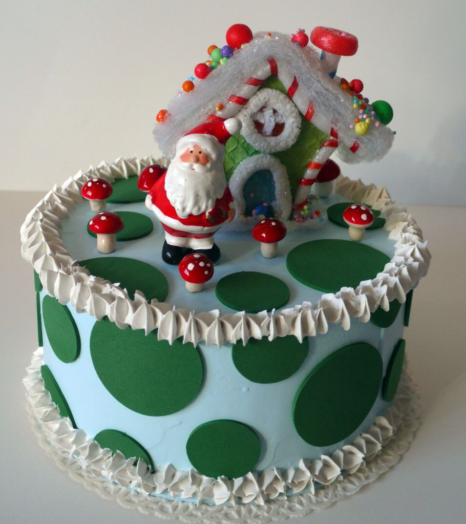 Christmas decorative cake - torta finta natalizia